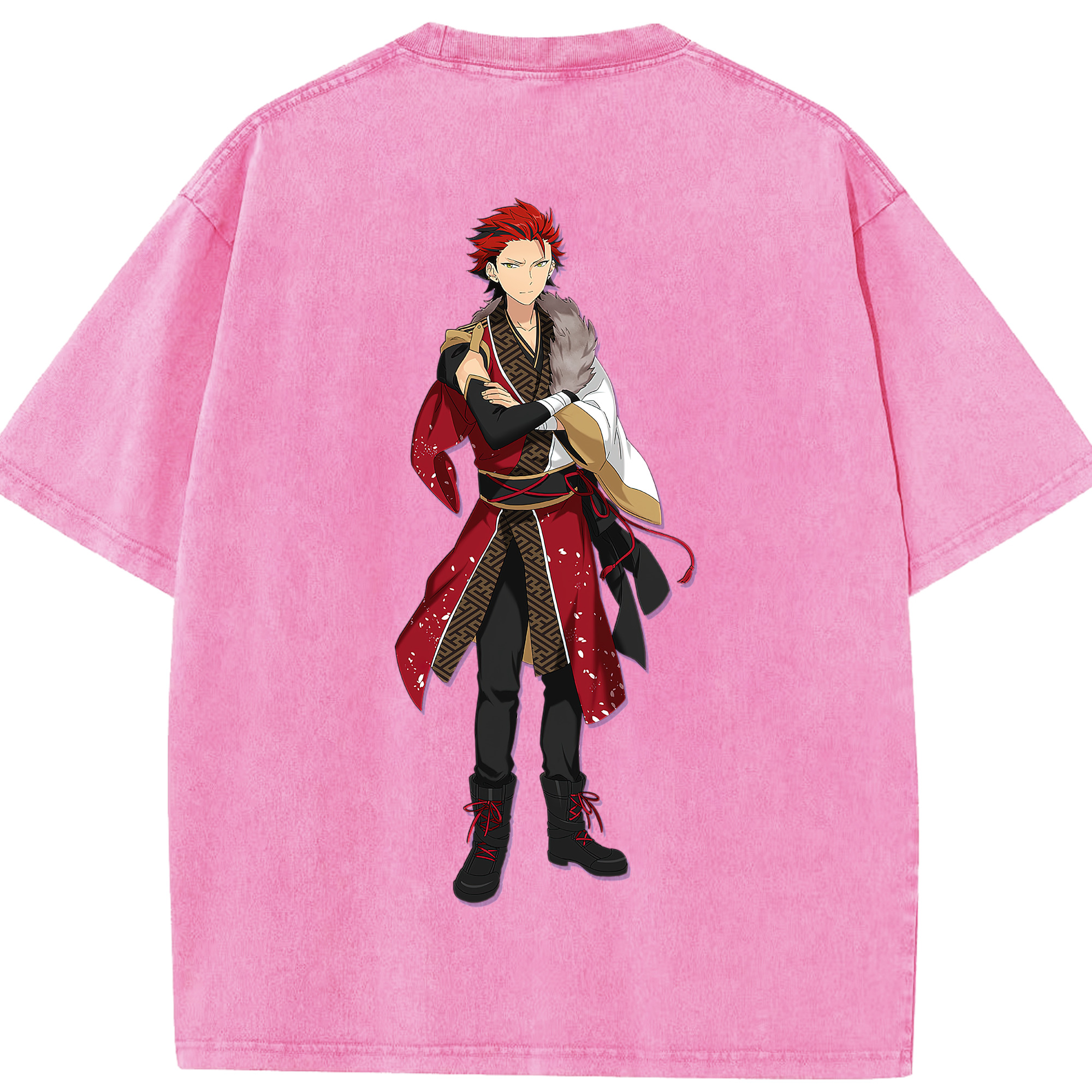 （画像用） あんさんぶるスターズ! Ensemble Stars 綿100% ヴィンテージ風 半袖Tシャツ（背面プリント）